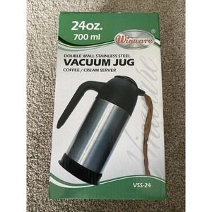 Winco VSS-24, 24-Ounce Vacuum Insulated Coffee Server, Stainless Steel